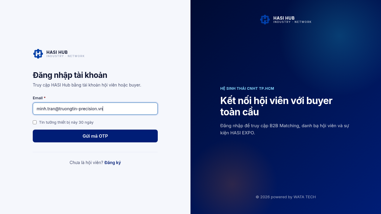 Ô nhập email đăng nhập