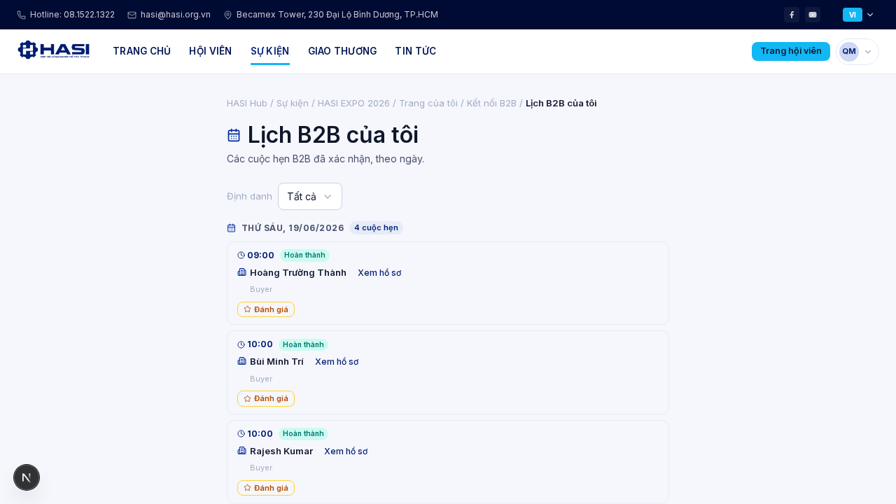 Lịch B2B